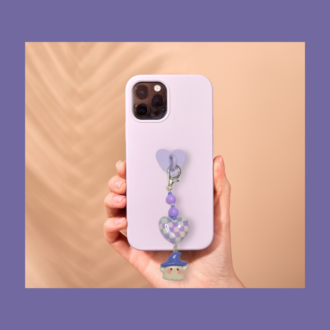 Cute ghost phone charm