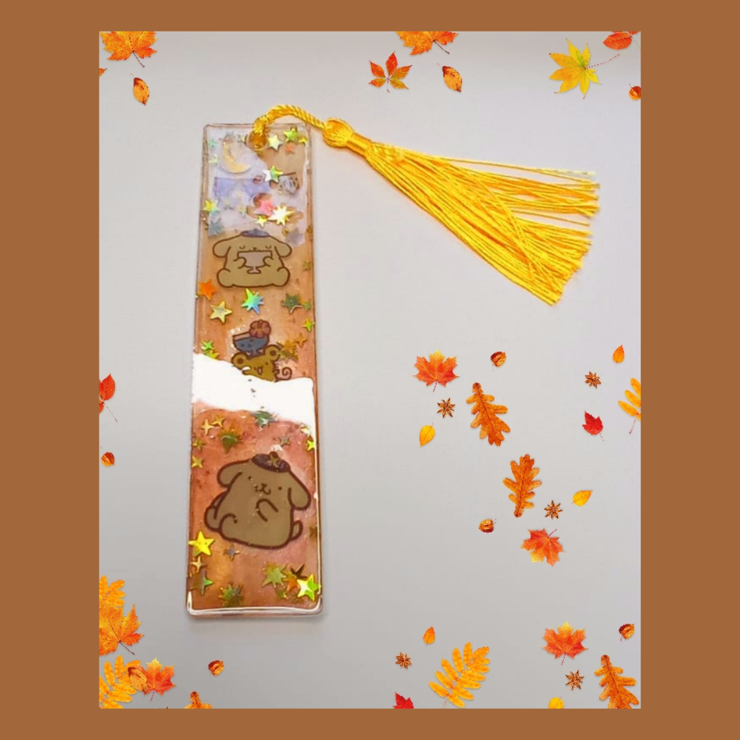Pomp resin bookmark
