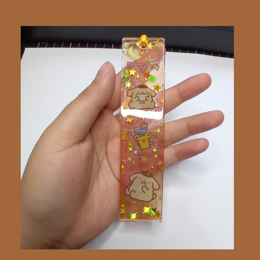 Pomp resin bookmark