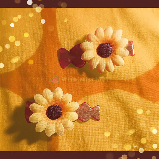 Sunflower Hairpins
