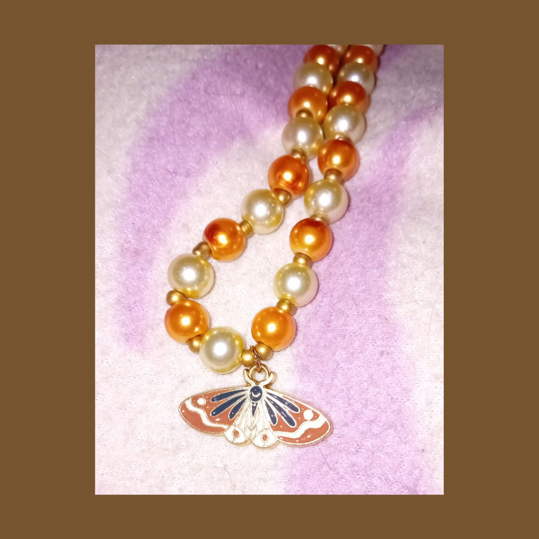 Moth necklace