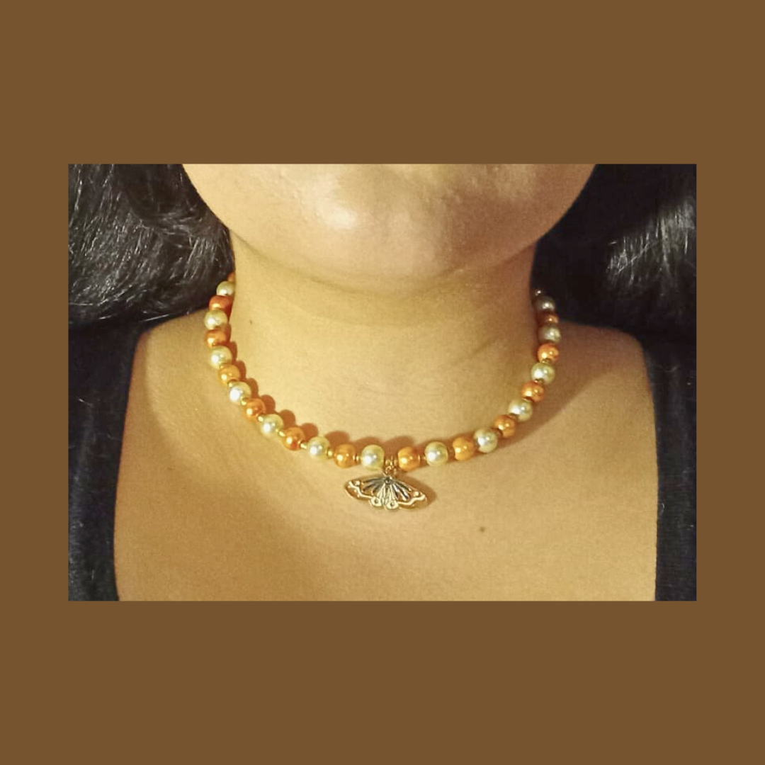 Moth necklace