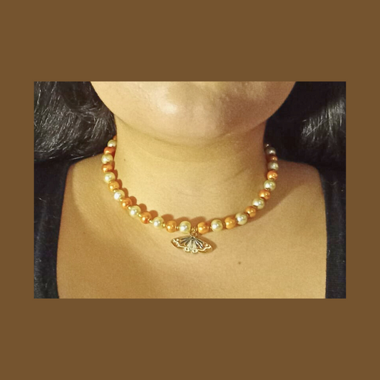 Moth necklace